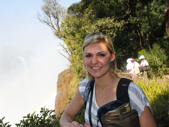 Ashley Groenevelt - trip highlight - Vic Falls!